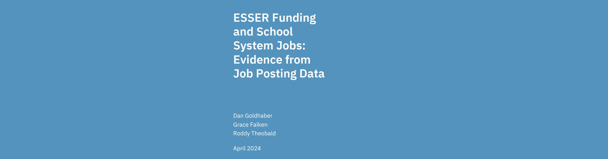 ESSER Funding and School System Jobs: Evidence from Job Posting Data